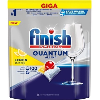 Finish Quantum All in1 tablety do myčky Lemon 100 ks