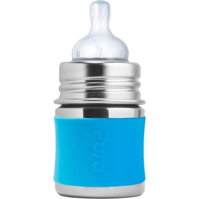 Pura nerezová kojenecká láhev 150ml růžová