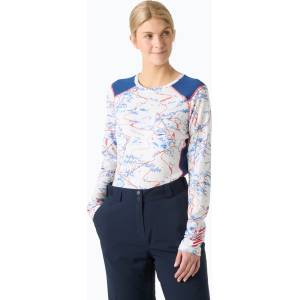 Helly Hansen Дамски термоактивен суитшърт Helly Hansen Lifa Active white slope map aop