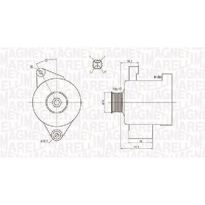 Alternátor MAGNETI MARELLI 063731796010