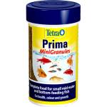 TETRA TetraPrima Mini Granules - бавно потъващи гранули за дребни риби, които живеят в средата или в долната част на аквариума - 100 мл