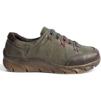 Image 1 of Комфотни дамски обувки Loretta от естествена кожа в зелен цвят