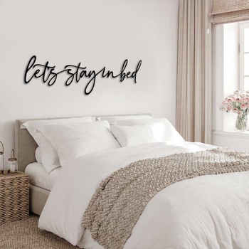 Decono Метален Надпис Let's Stay in Bed