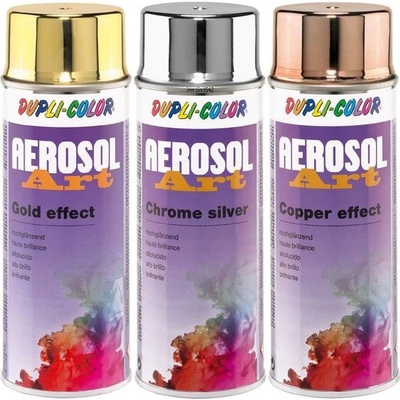 Dupli color Aerosol Art Lesk, rýchloschnúci-univerzálny akrylát v spreji - strieborný efekt vysoko lesklý 400ml
