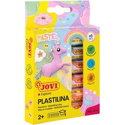Plastelina JOVI pastel 90/6x15g na blistri