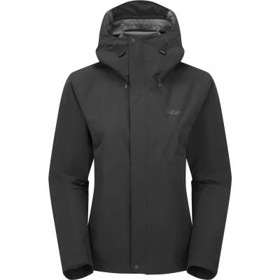 Rab Дамско водоустойчиво яке Rab Women's Downpour Jacket Waterproof jacket - Black - размер 44 (EU) (102-4621-0115)