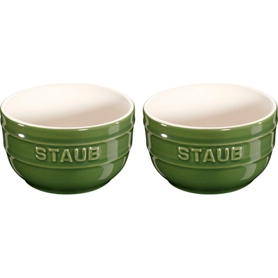 Staub Ramekin zelená farba keramika 9 cm 2 ks