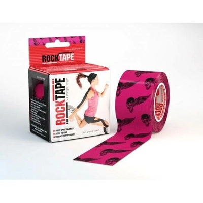 RockTape kineziologický tejp lebky růžové 5 cm x 5 m