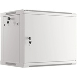 Lanberg Комуникационен шкаф Lanberg WF01-6409-00S, 19", 9U, 51.2 x 45 x 60 cm, товароносимост до 60кг, сив (WF01-6409-00S)