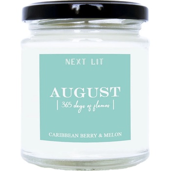 With Scent of Books Ароматна свещ Next Lit 365 Days of Flames - August (NL033)