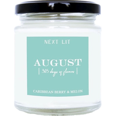 With Scent of Books Ароматна свещ Next Lit 365 Days of Flames - August (NL033)
