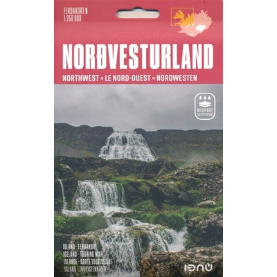 mapa Iceland northwest 1:250 t.