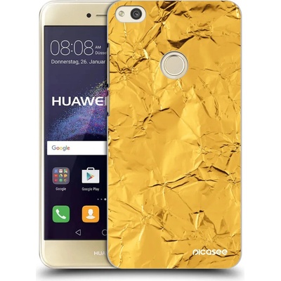 Púzdro Picasee silikónové Huawei P9 Lite 2017 - Gold čiré