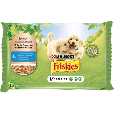 Friskies Junior s kuraťom a mrkvou v šťave 4 x 85 g