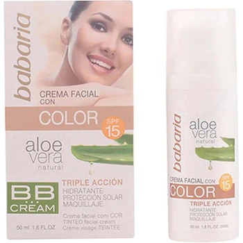 Babaria Aloe Facial Color SPF15 Cream 50ml Protector - White