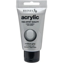 Akrylová barva REEVES Fine Artist 75 ml Medium Grey