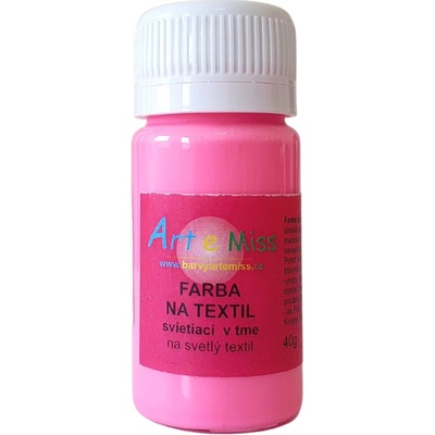 Svietiaca farba na textil 110 g 81 neón ružová