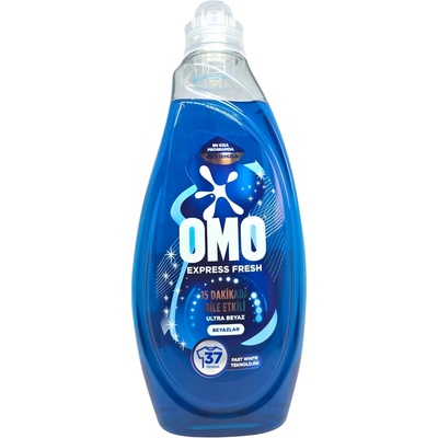 OMO течен перилен препарат, Експресно освежаване, 1480мл, 37пр, Бяло пране