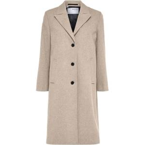 SELECTED Палто Selected Alma coat - Beige (Sandshell / Detail Melange)