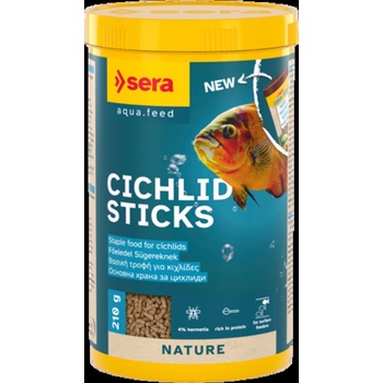 Sera Сichlids Sticks Nature - Храна за всички видове цихлиди и други едри риби 1000 мл