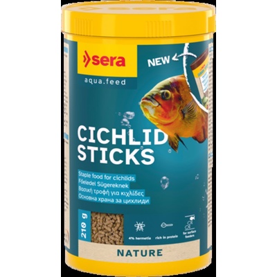 Sera Сichlids Sticks Nature - Храна за всички видове цихлиди и други едри риби 1000 мл