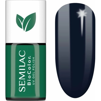Semilac UV Hybrid BioColor gélový lak na nechty s použitím UV/LED lampy odtieň 725 Dark Berry 7 ml
