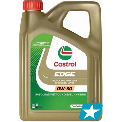 CASTROL OLEJ 0W30 4L EDGE TITANIUM C3 / SP / BMW LL04 / LL19FE / MB 229.31
