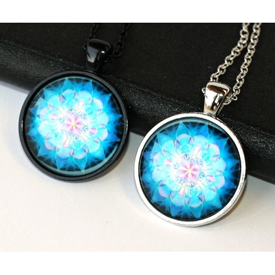 Fashion Jewerly Řetízek Amulet Mandala, posvátná geometrie, Yoga, Namaste 1933
