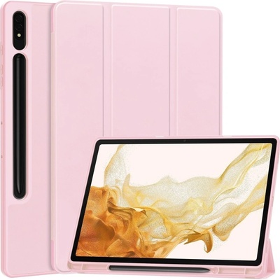 Vsetkonamobil 62807 LEATHER Zaklápací obal pre Samsung Galaxy Tab S9+ / S10+ ružový