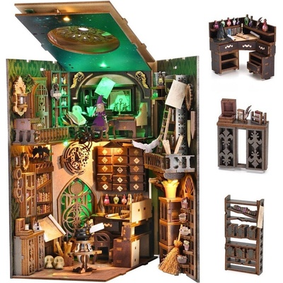 2Kids Toys 3D skladačka Zarážka na knihy Miniatúra domčeka Dom čarodejnice