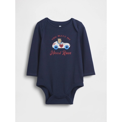 GAP Baby body s potlačou Tmavomodrá