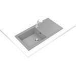 Teka Stone 60 L-TG СИВ МЕТАЛИК Гранитна мивка, обръщаема, за шкаф 60 см (М.1020.СМ) Мивка за вграждане