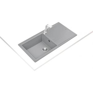 Teka Stone 60 L-TG СИВ МЕТАЛИК Гранитна мивка, обръщаема, за шкаф 60 см (М.1020.СМ) Мивка за вграждане