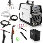 STAHLWERK Апарат за заваряване и плазмено рязане STAHLWERK AC/DC WIG/TIG 200 Puls SET 1/ 10-200А (1001) Заваръчен апарат