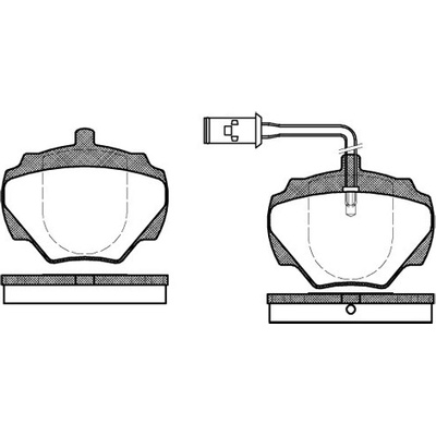 Sada brzdových platničiek kotúčovej brzdy REMSA 0222.01