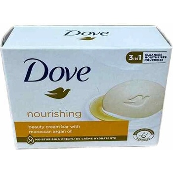 Dove Nourishing Moroccan Argan Oil krémové toaletní mýdlo s arganovým olejem 90 g