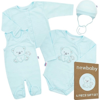 New Baby Dojčenská súprava do pôrodnice Sweet Bear béžová 100% bavlna