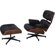 Umakov kožené Charles & Ray Eames replika orech N2/25 black