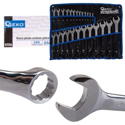 Geko Klíče očkoploché 6-36mm sada 25ks G11156