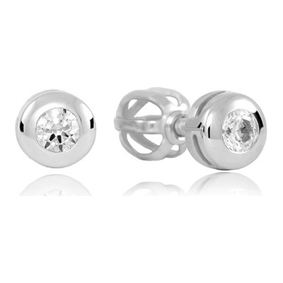 Soliter Něžné náušnice z bílého zlata s briliantem 234 001 41043 07