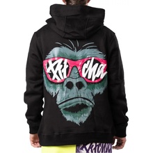 PITCHA mikina GORILLA black/pink