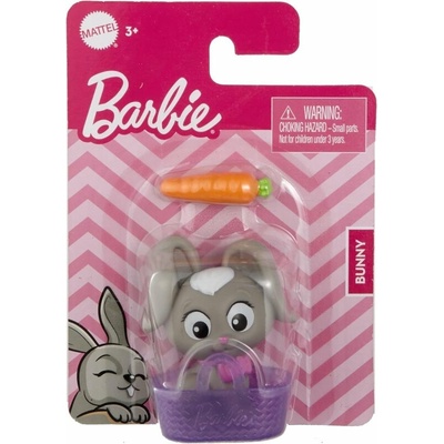 Mattel Barbie zajko v košíku s mrkvičkou