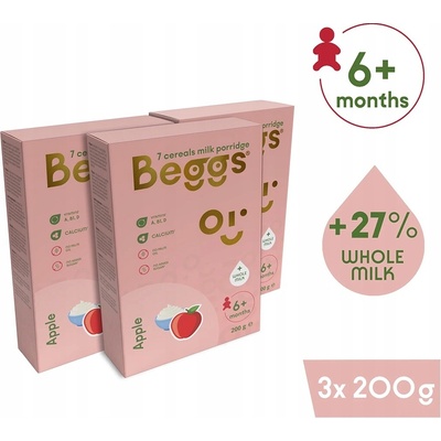 Beggs Mliečna 7zrnná kaša jablko 200 g