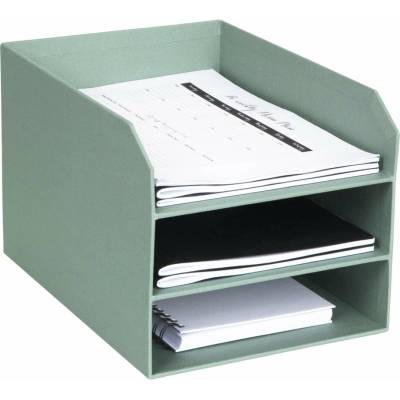 Bigso Trey Canvas Paper Laminate organizér zelená