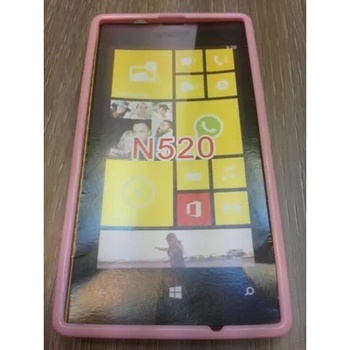 Nokia Силиконов калъф за Nokia Lumia 520 розов