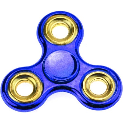 Euro Habitat Fidget spinner metalický Modrý