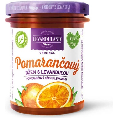 Levanduland Pomarančový džem s Levanduľou 220 g