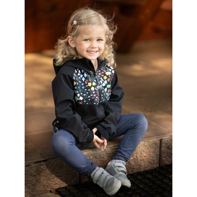 Unuo Dětská softshellová bunda bez zateplení Basic Černá Zahrada – Zboží Dáma