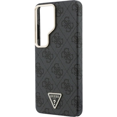 CG Mobile Samsung S26 Ultra GUESS 4G TRIANGLE LOGO MAGSAFE силиконов удароустойчив протектор за телефон с магнит, ЧЕРЕН (GUHMS26LP4GTDGMK)