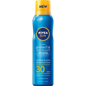 Nivea Sun Слънцезащитен охлаждащ спрей Protect & Dry Touch, SPF30, 200 ml - baby